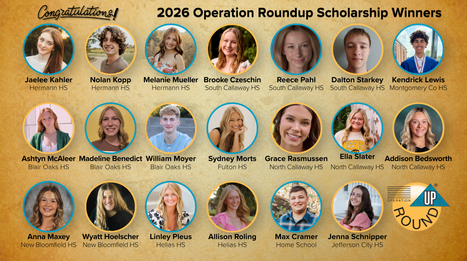 2026 Scholarship Winners